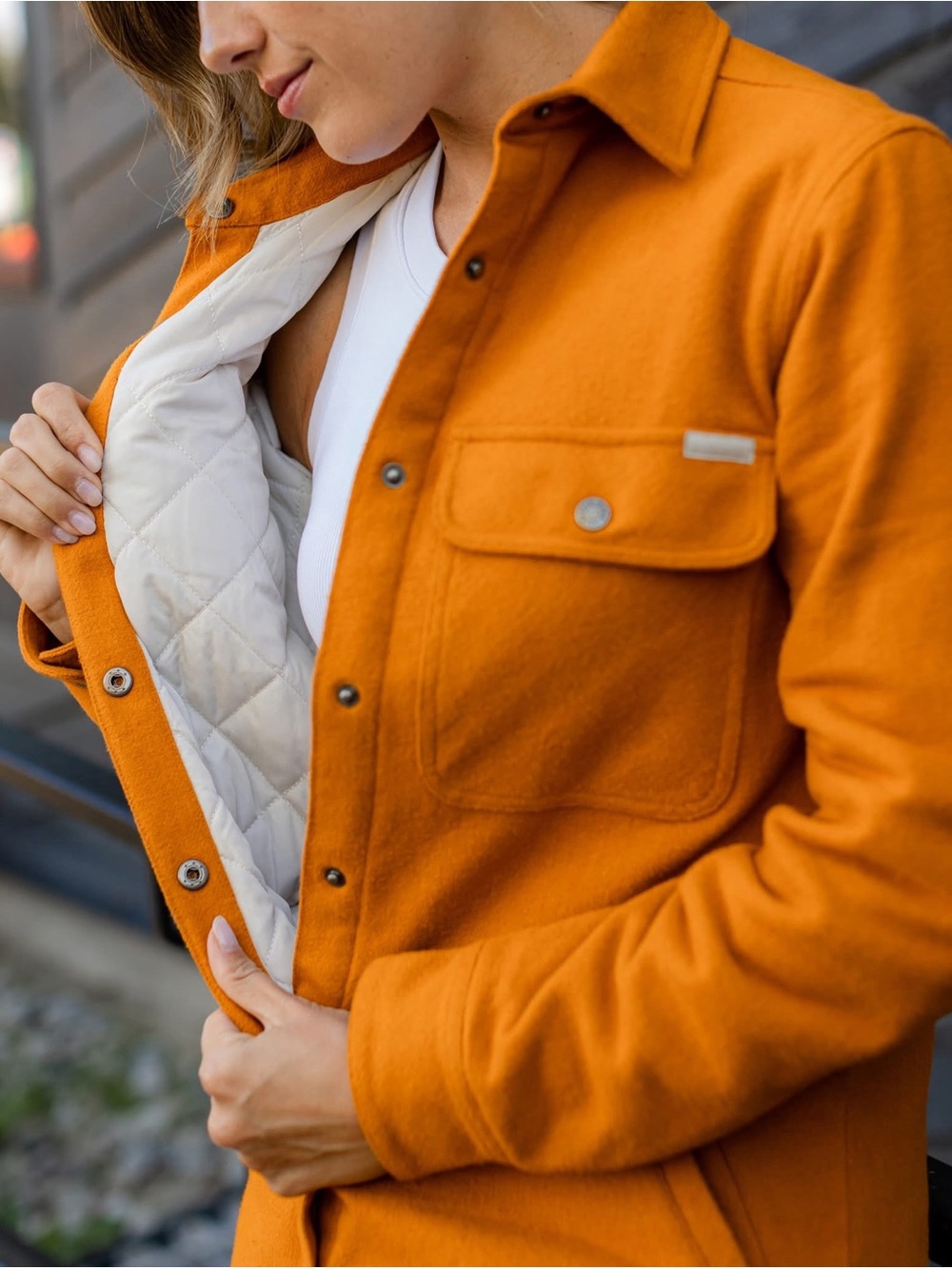 Born Primitive Honey Ginger Quilted-Lined Utility Jacket